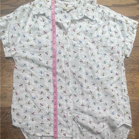 Jane and Delancey White Casual Button Down Shirt - Picture 6 of 7